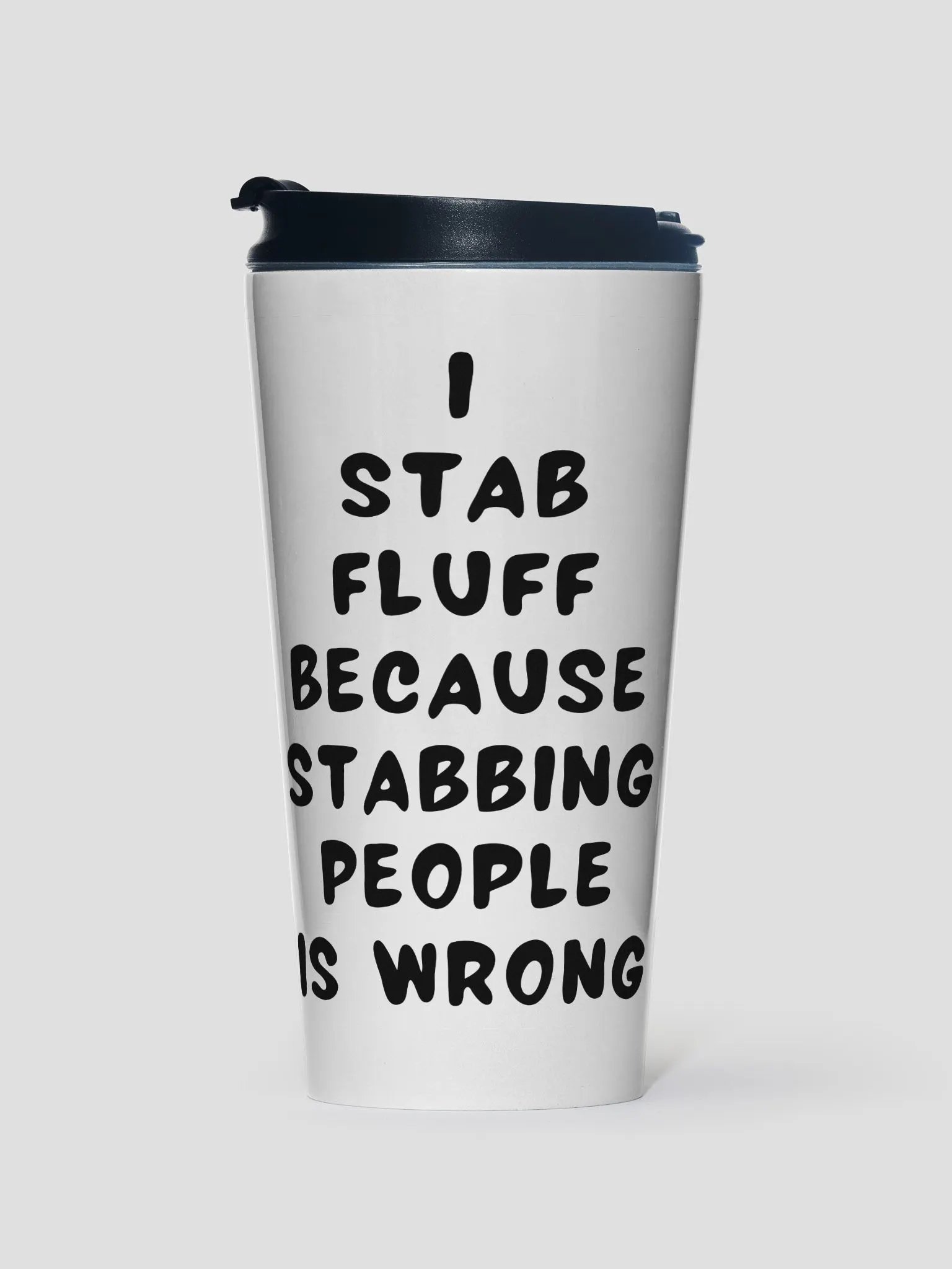 Funny Needle Felt Stainless Steel Travel Mug (15oz) product image (1)