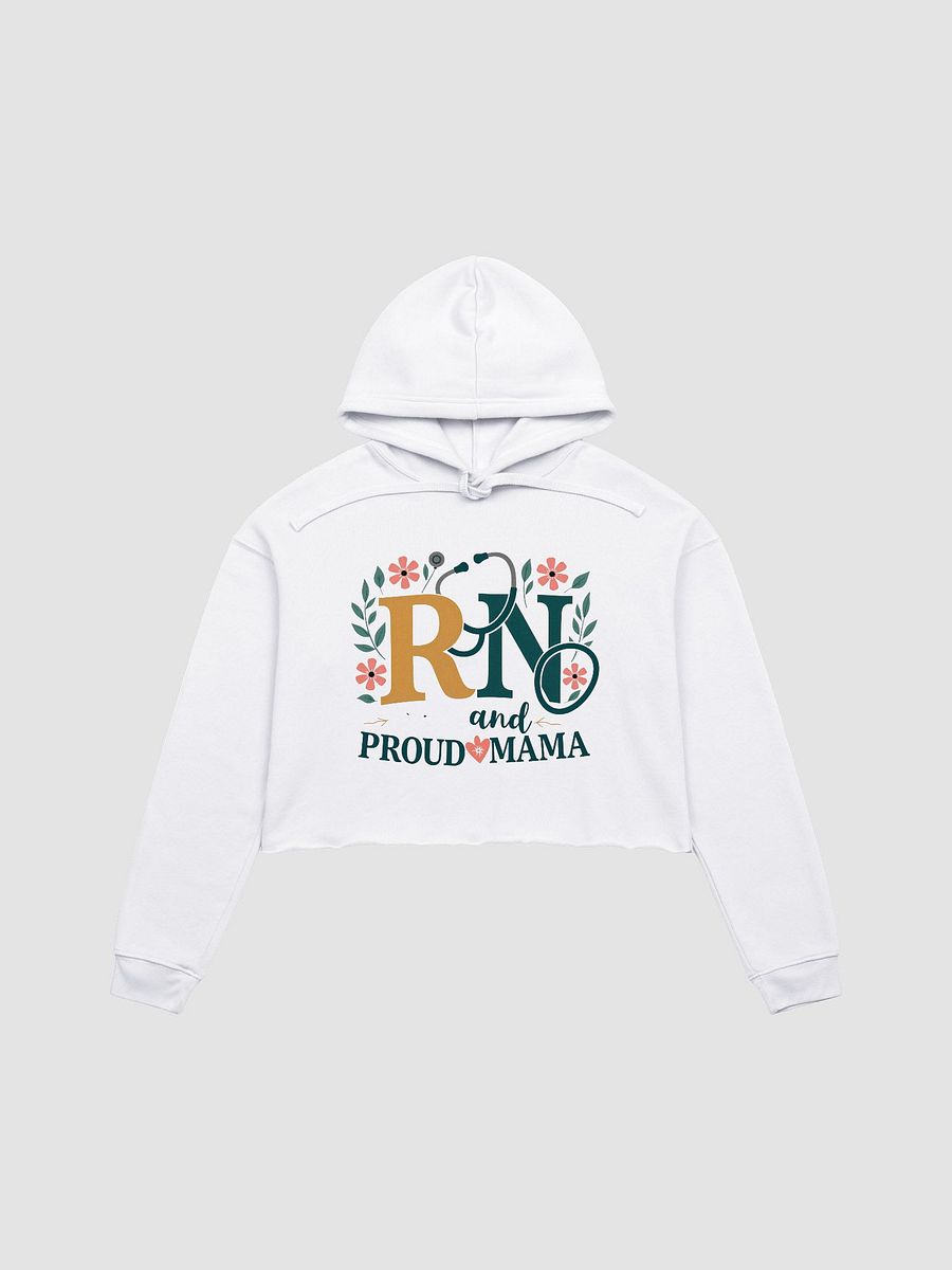 RN and PROUD MAMA Floral Crop Hoodie product image (4)
