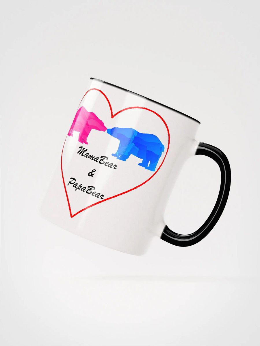 Mama & Papa Bear Ceramic Mugs With Color Inside product image (7)