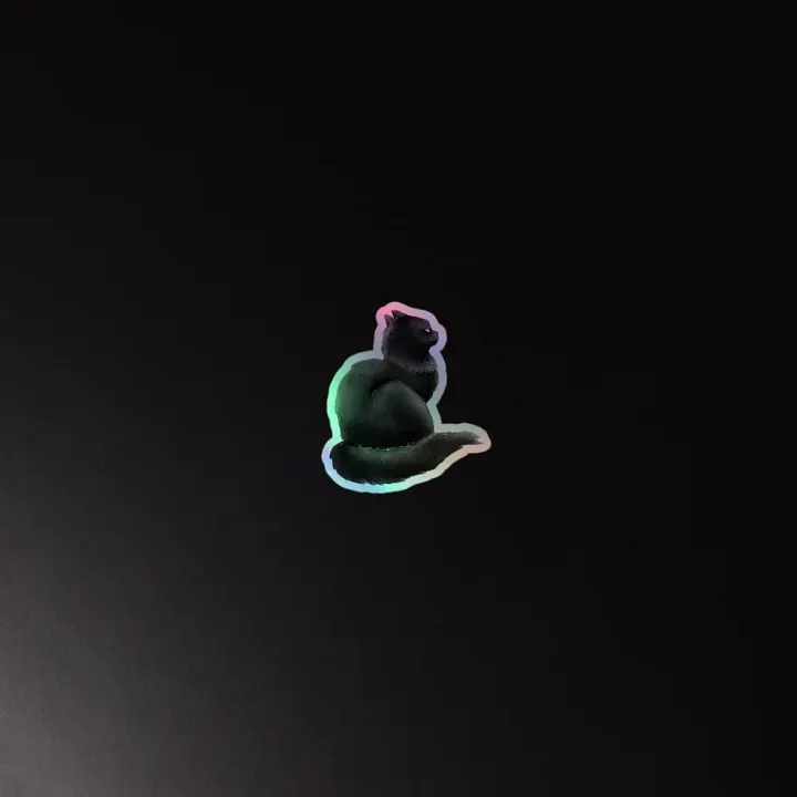 Mystical Feline Holographic Sticker Set product image (4)