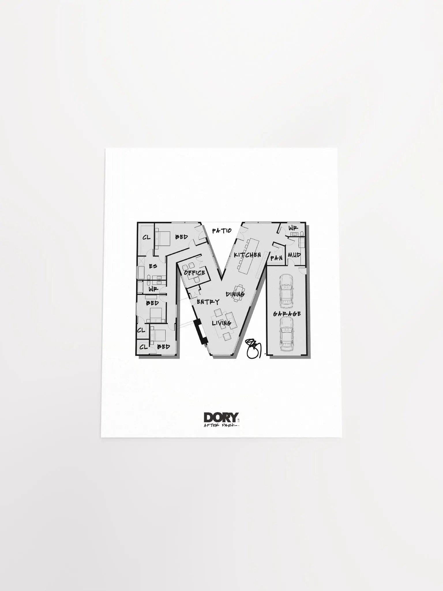 Alphabet Floor Plan Poster - M product image (4)