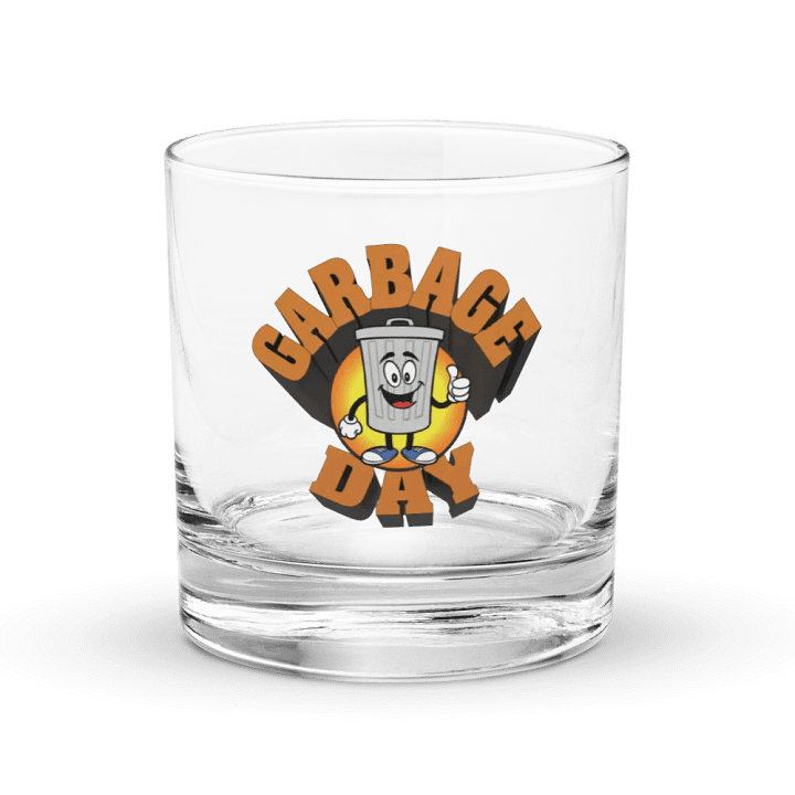 The official garbage day bourbon glass product image (1)