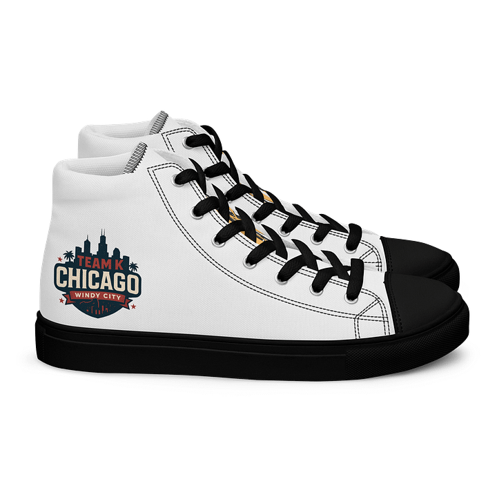 Team K Chicago Women's High Top Canvas Shoes product image (2)