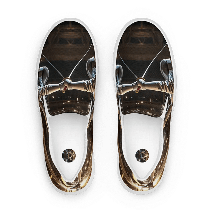 Fencing Duel Canvas Slip-Ons product image (2)