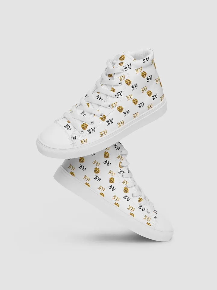 Victor Ivyic Women's High Top Canvas Shoes White product image (1)