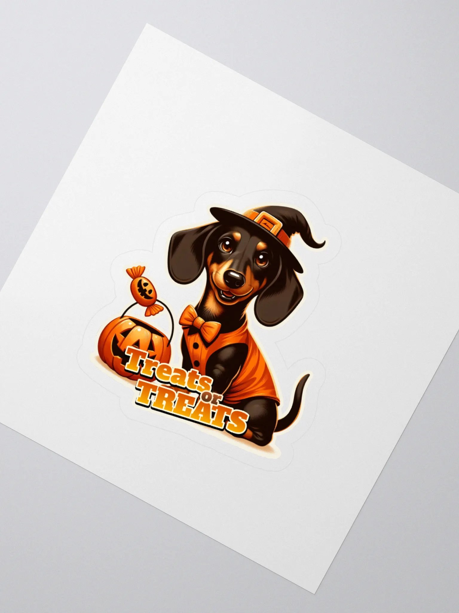 Dachshund Treat Halloween - Sticker product image (2)