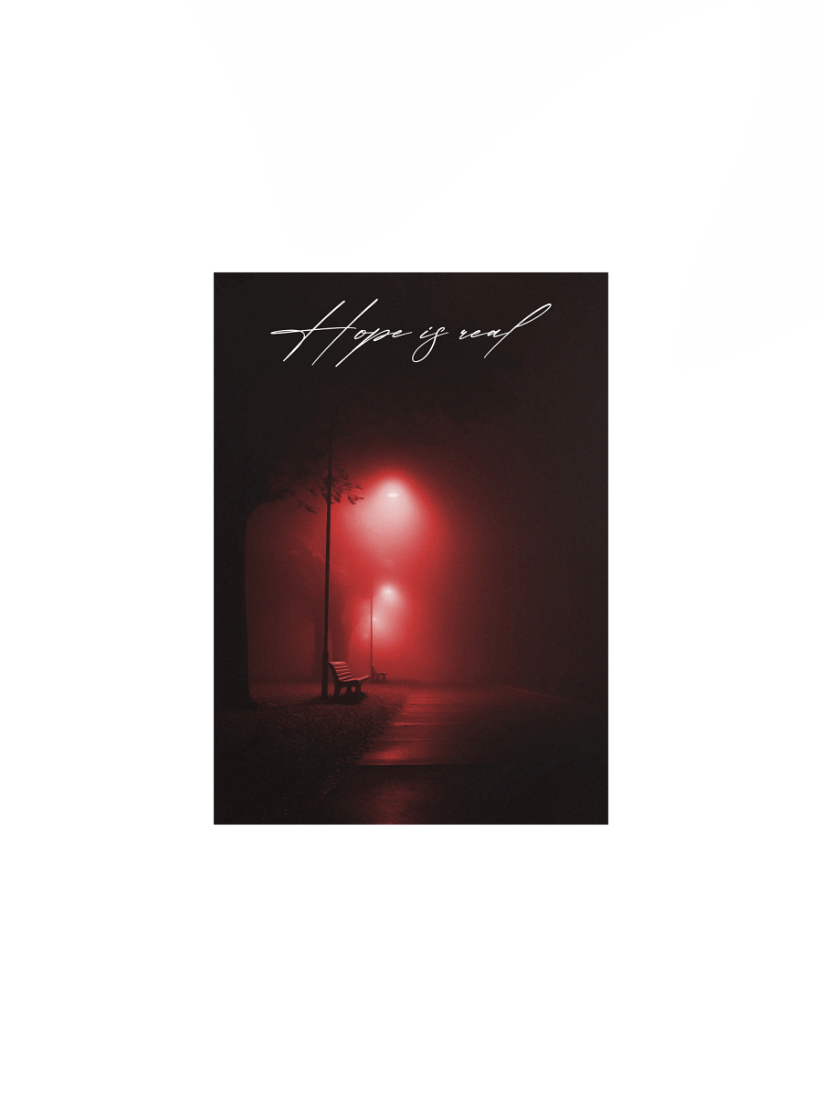 "Hope is real" Handwritten Matte Poster product image (5)