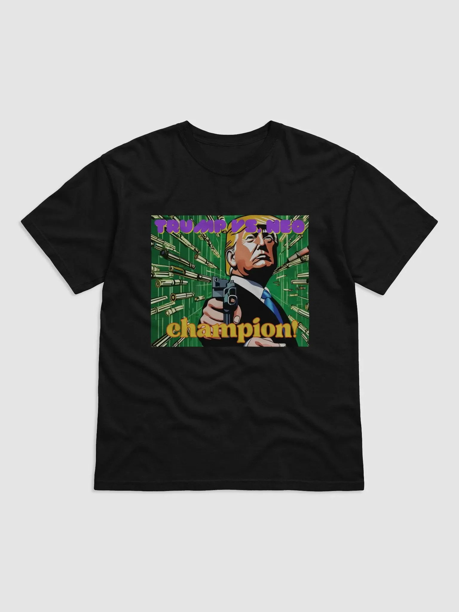 Trump Vs. Neo Champion: Cyber Matrix T-Shirt product image (1)