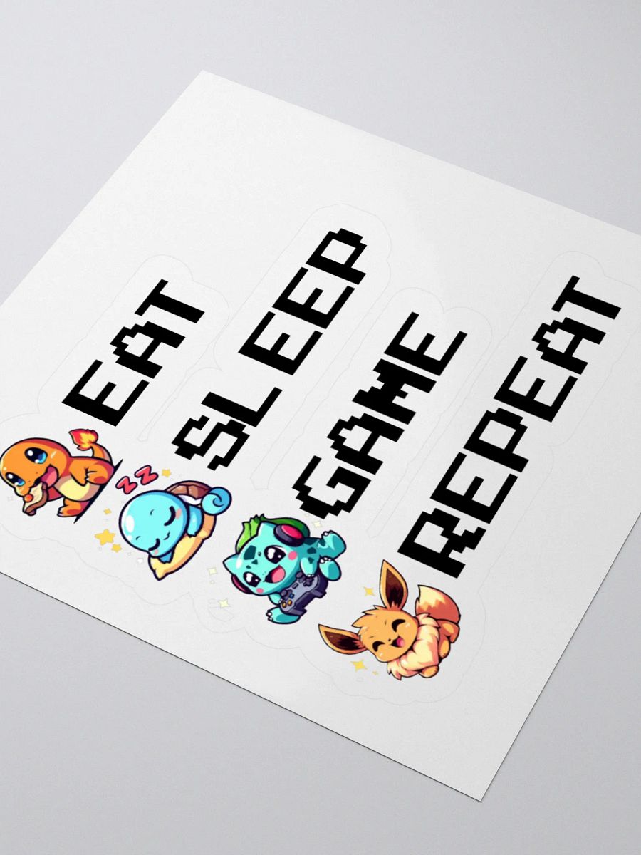 Eat. Sleep. Game. Repeat. Sticker product image (7)