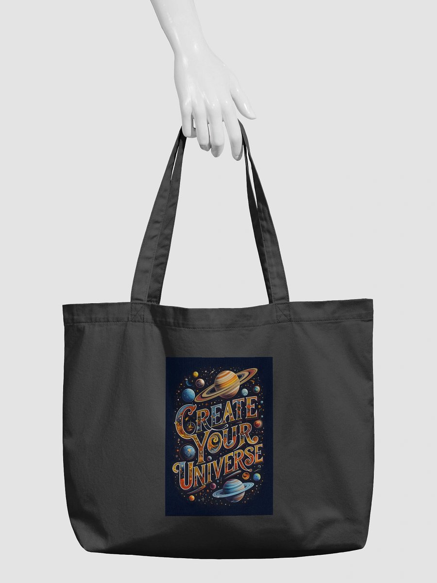 Create Your Universe – Organic Cotton Tote Bag (Wide) product image (3)