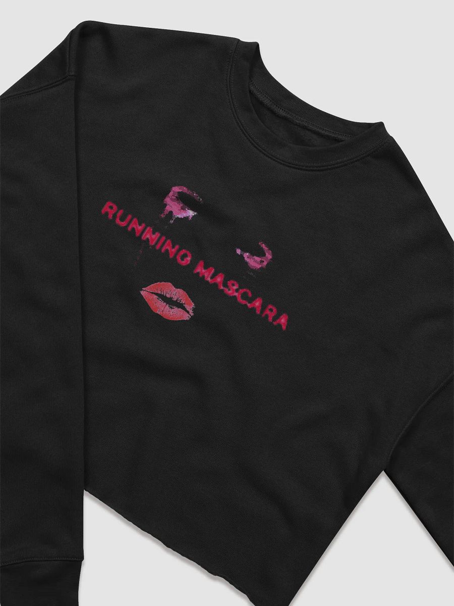 RUNNING MASCARA Women's Crop Top Sweatshirt product image (10)