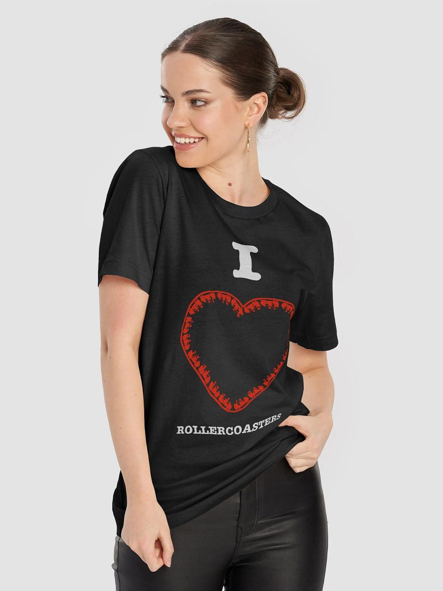 I Love Roller Coasters - Black T-Shirt product image (5)