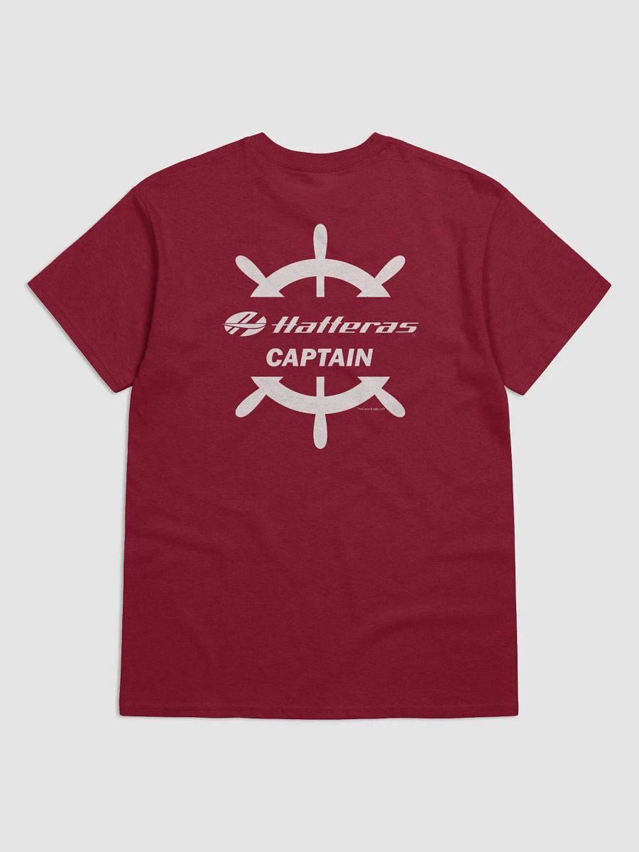 Hatteras Captain - T-Shirt - Dark Shirt w/White Logo product image (4)