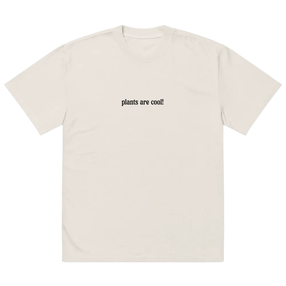 plants are cool 😎 oversized tee product image (5)