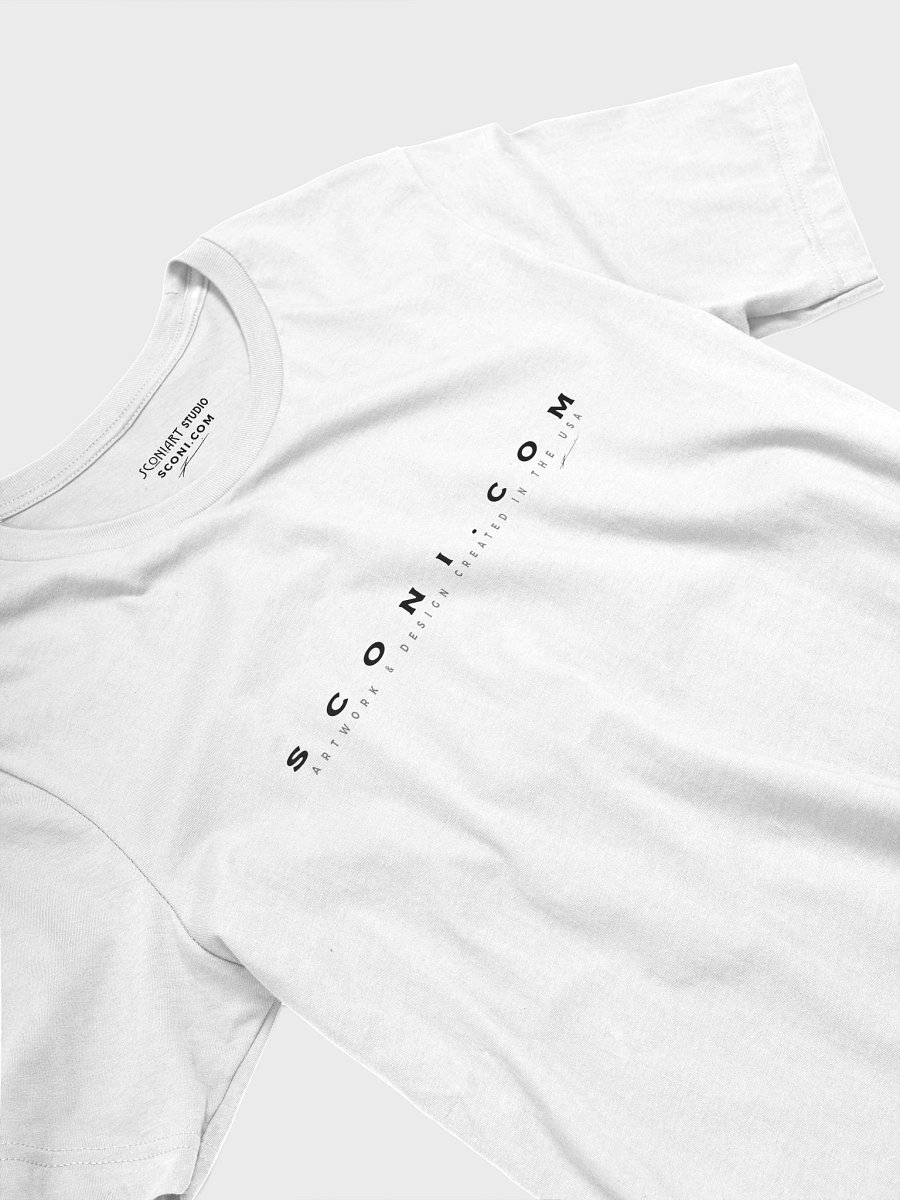 sconiArt logo design 09, black. - unisex T-Shirt. product image (3)