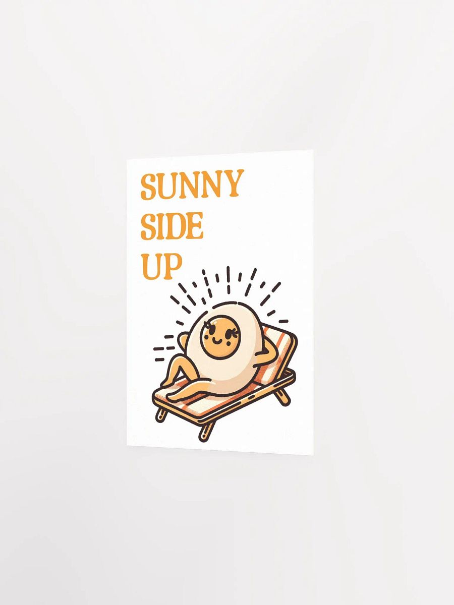 Sunny Side Up Egg Mascot Retro Art Print product image (11)