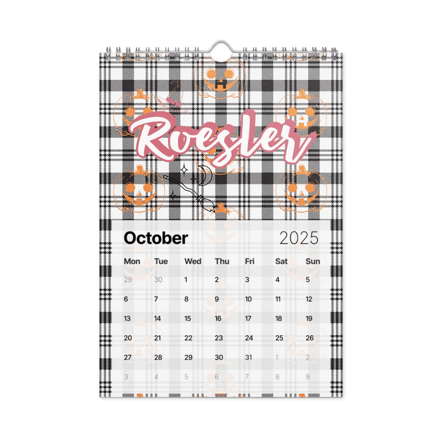 Marble Monogram Wall Calendar 2025 product image (12)