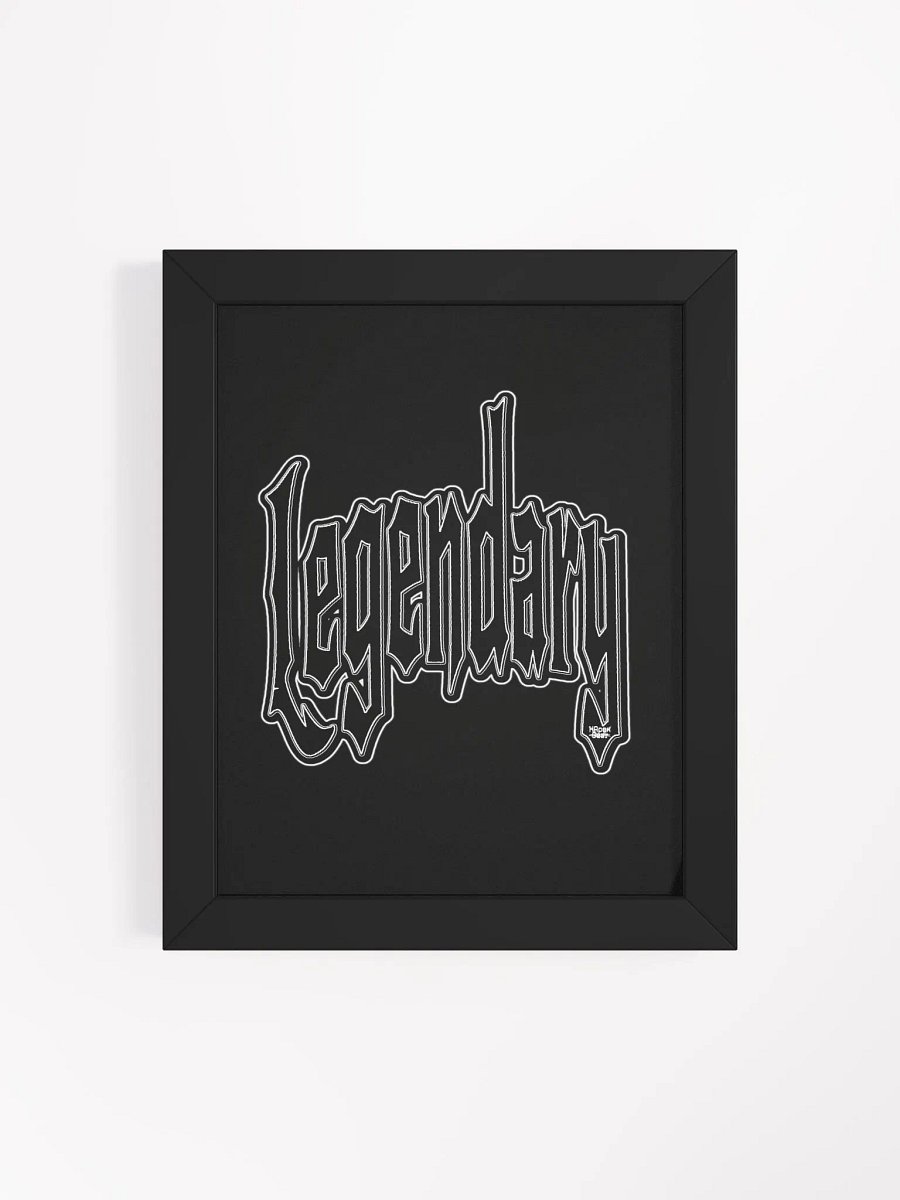 Legendary - Framed - Black - High-Quality Matte Poster product image (4)