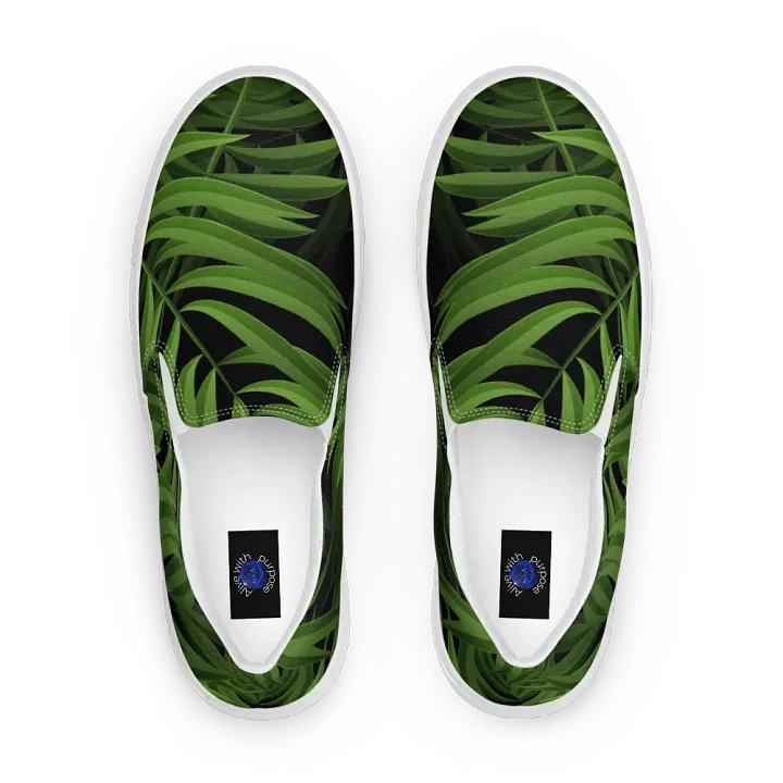 Tropical Green Men's Slip-Ons product image (2)