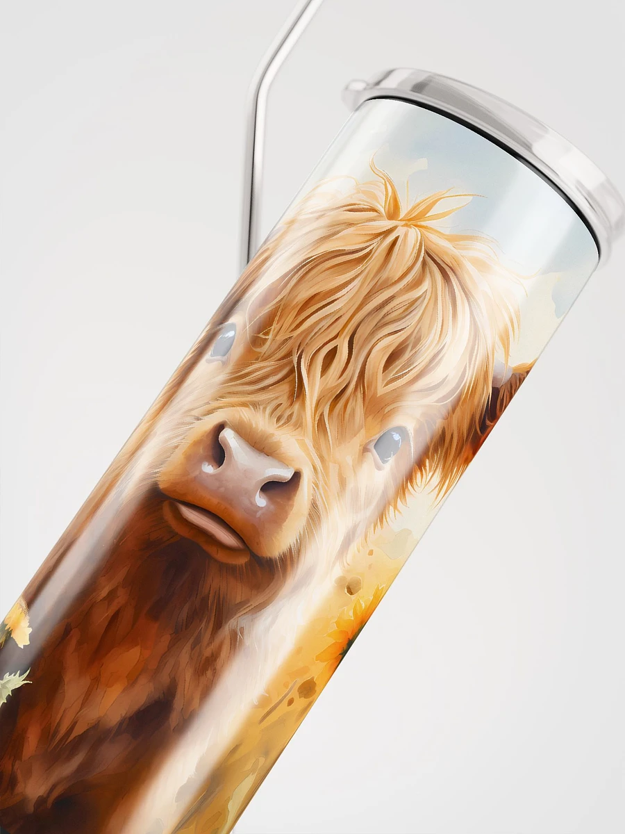 Highland Calf and Sunflowers Tumbler product image (7)