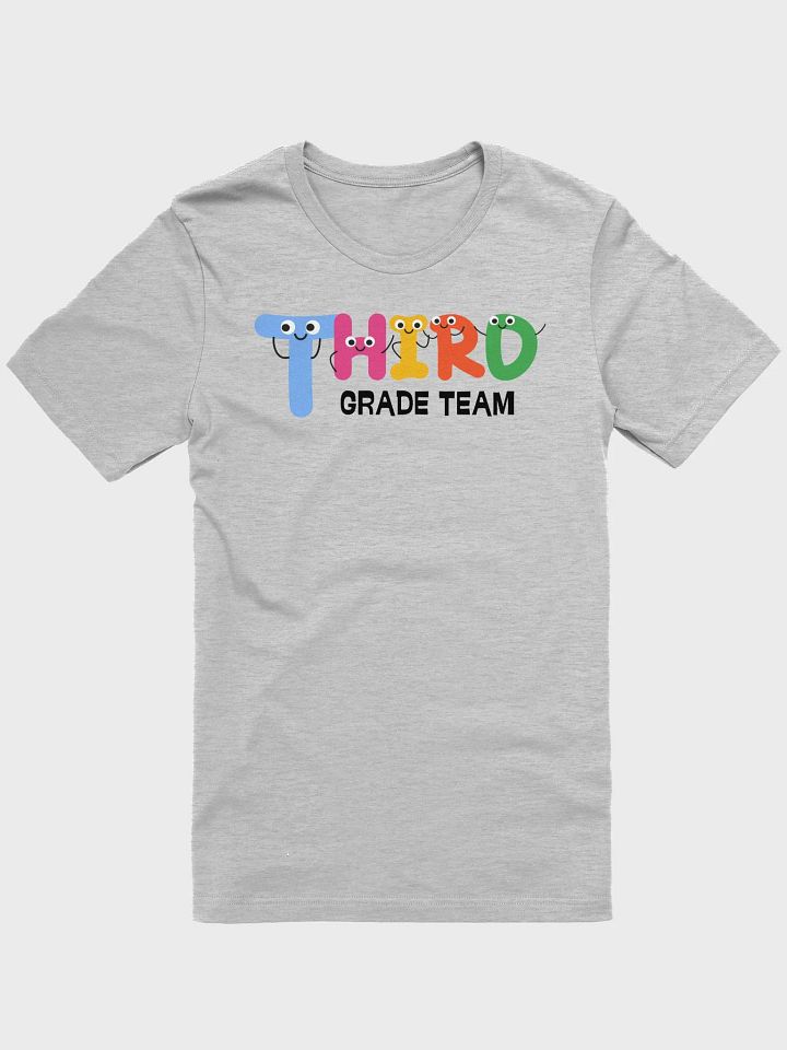 THIRD GRADE TEAM Cute Letter Characters T-Shirt product image (2)