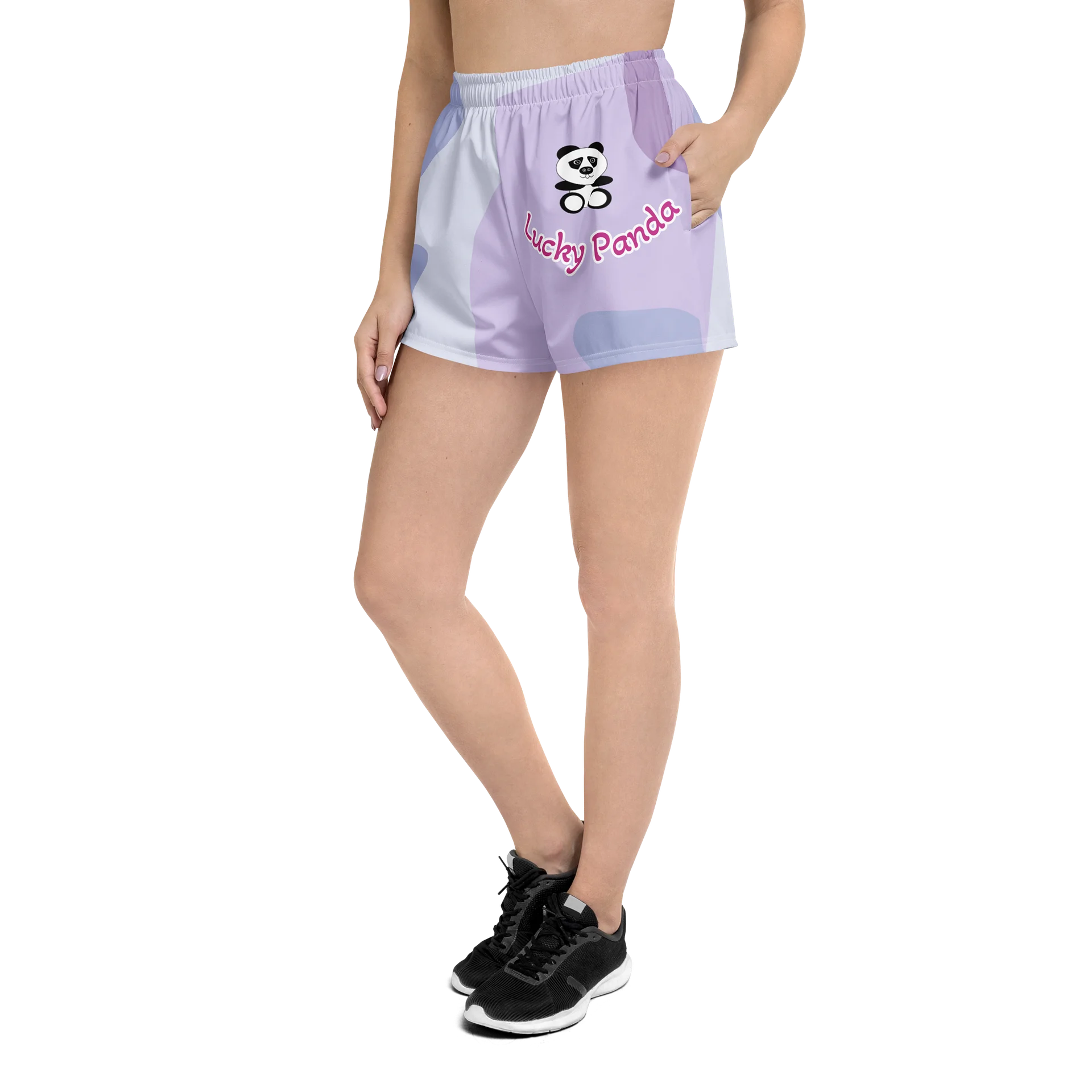 Lucky Panda All-Over Athletic Shorts product image (2)