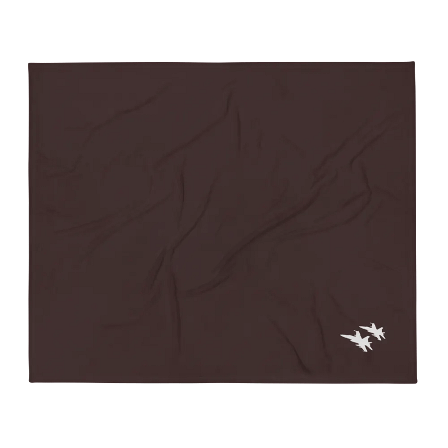 Twin Hornets Logo Throw Blanket, Brown product image (1)