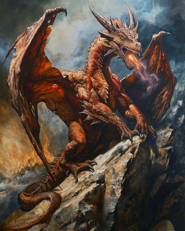 Red dragon 01 - Digital download product image (1)