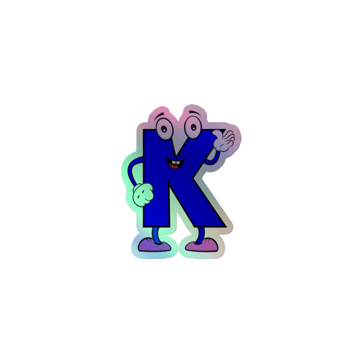 K Holographic Cartoon Character Sticker product image (1)