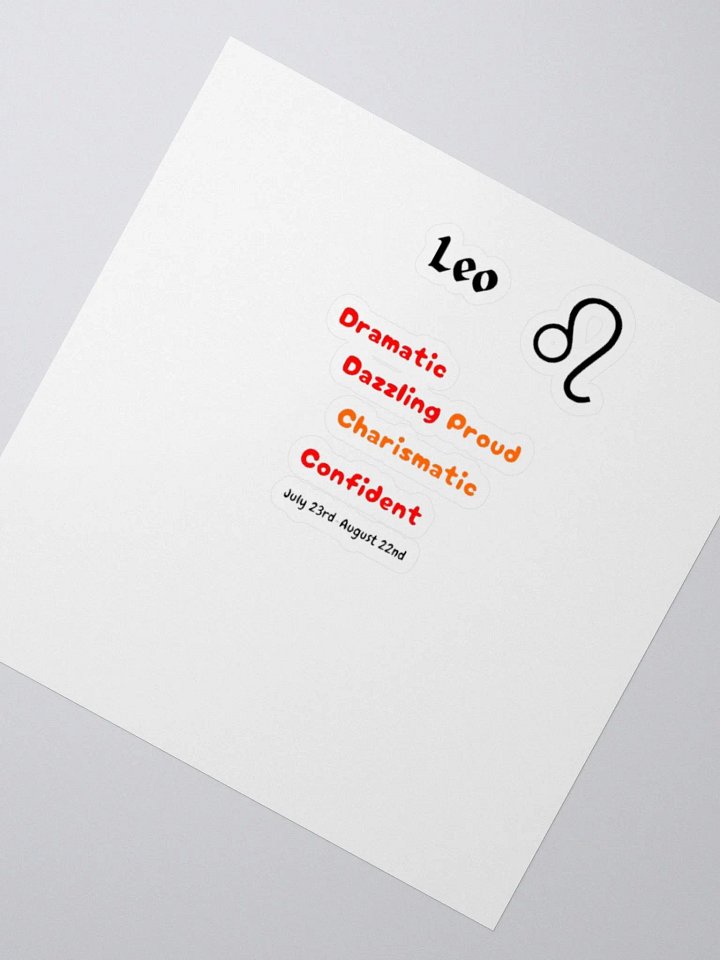 Leo Stickers product image (5)