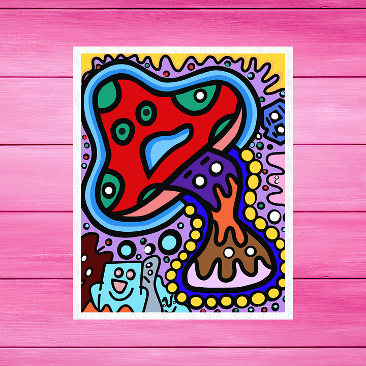 Mushroom Go Bleh | Art Print product image (1)