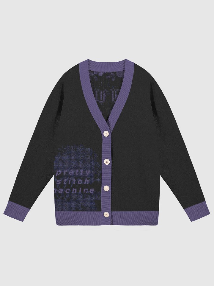 Live Fast Stitch Hard Back Knit Cardigan product image (1)