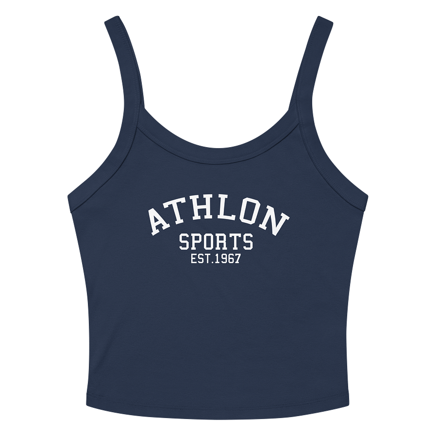 Athlon Sports | White Logo Women's Ribbed Tank product image (10)