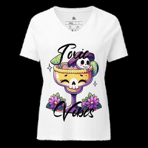Margarita Toxic Skull Women's Tee

Embrace a unique style with our Margarita Toxic Skull Women's Relaxed V-Neck T-Shirt. Made...