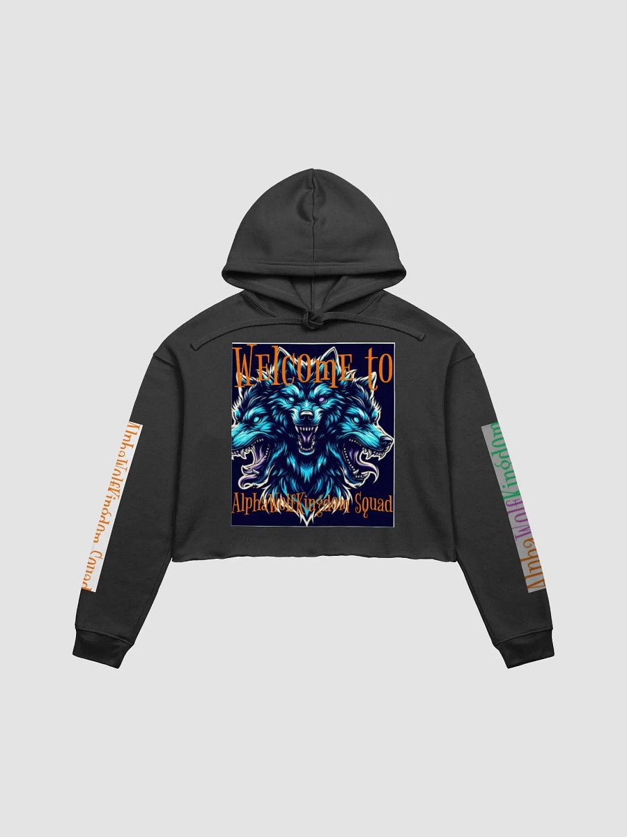AlphaWolfKingdom Crop Hoodie: Welcome to the Squad product image (2)