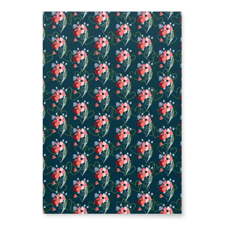 Floral Blossom-Wrapping Paper Sheets (3) product image (2)