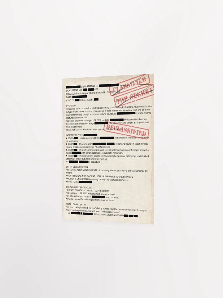 Declassified Spectergraph Document product image (2)