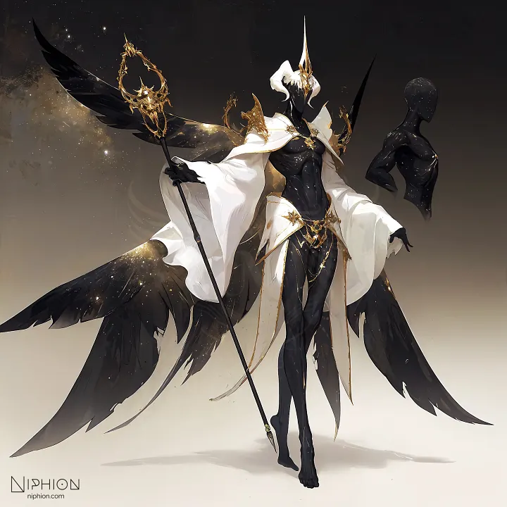 High-Resolution Digital Art – Nebula Archangel, Character Design #10 product image (1)