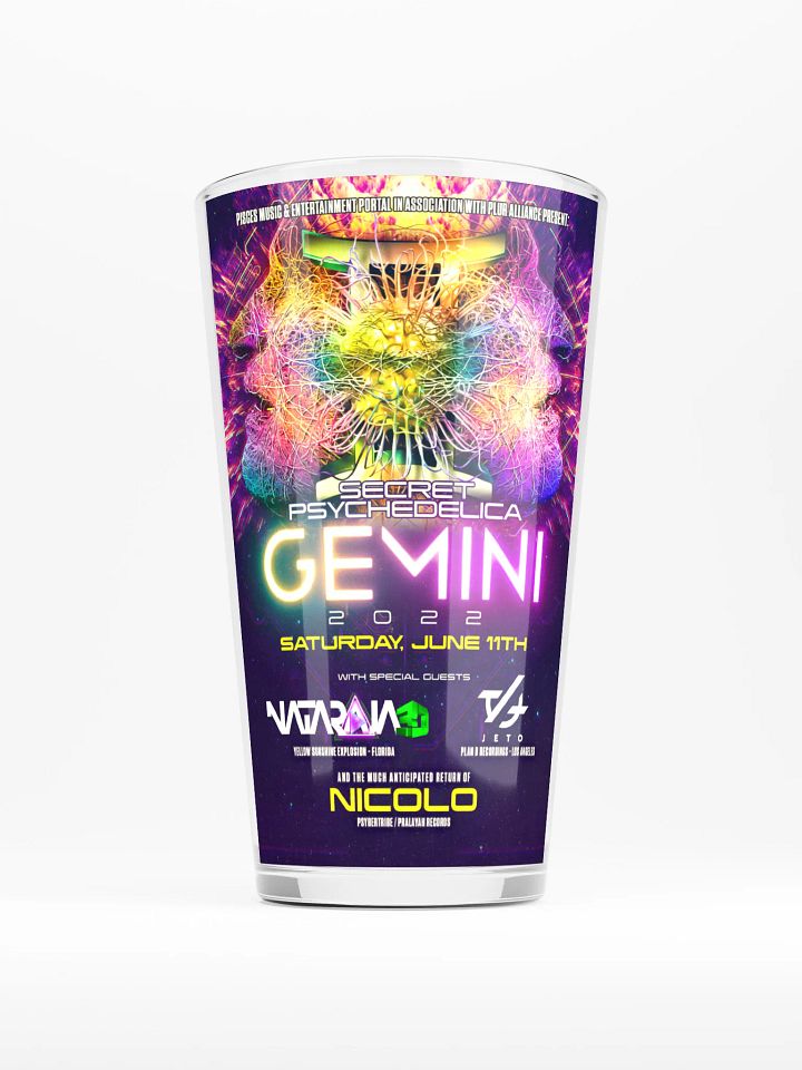Gemini 2022 Shaker Pint Glass product image (1)