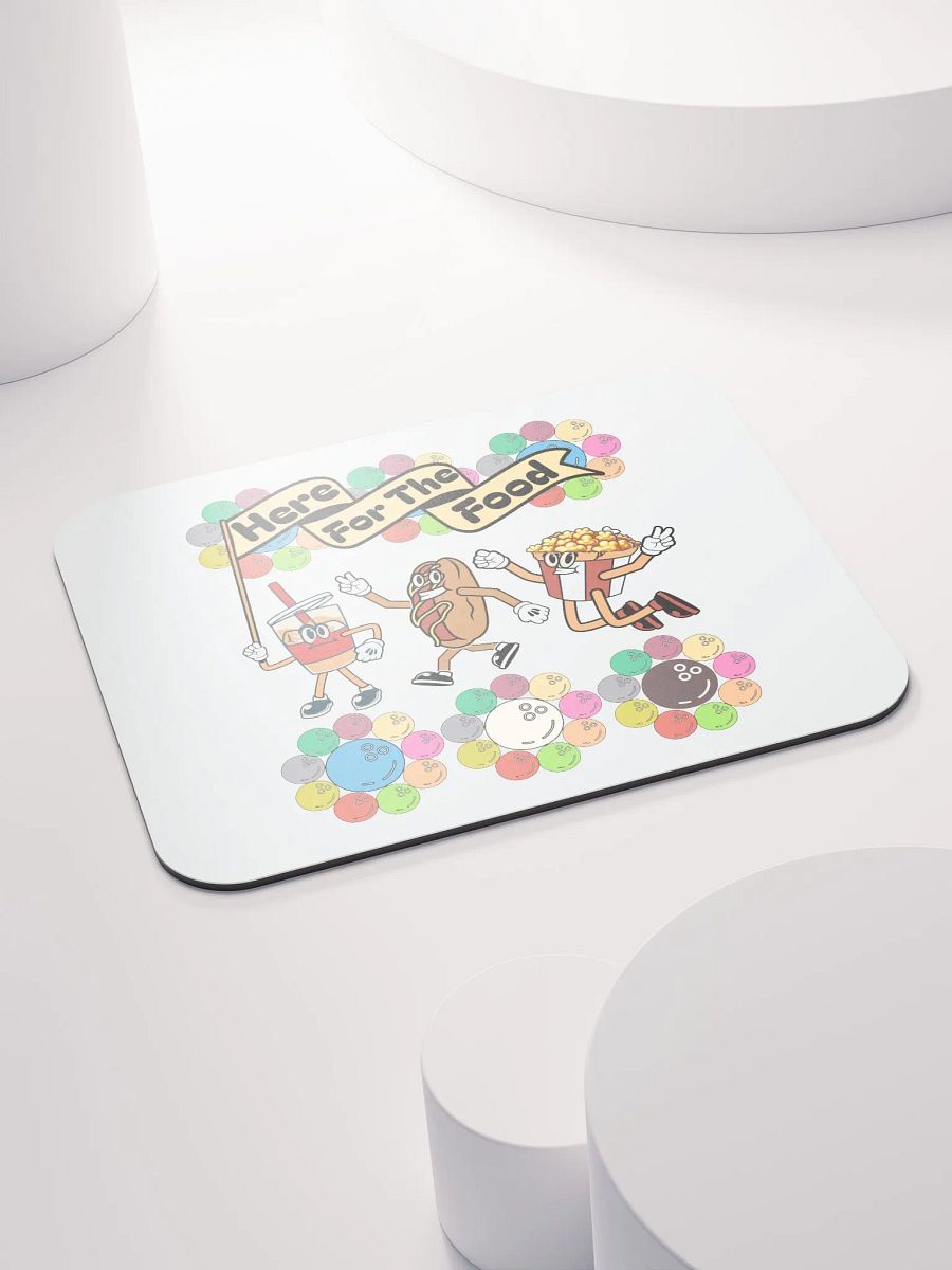 Here For The Food Bowling Foodie Fun Mouse Pad product image (4)