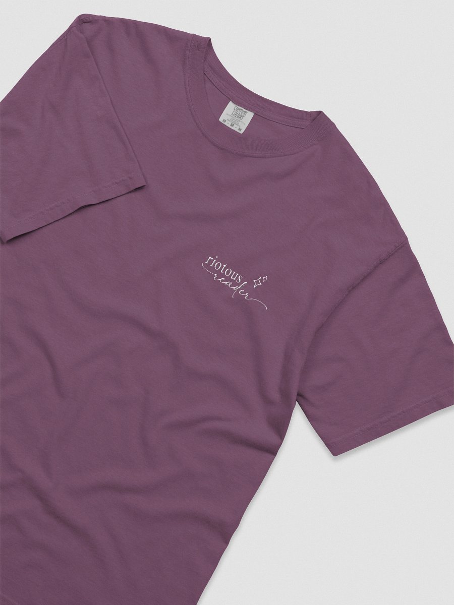 Riotous Reader Embroidered Tee (Dark) product image (51)