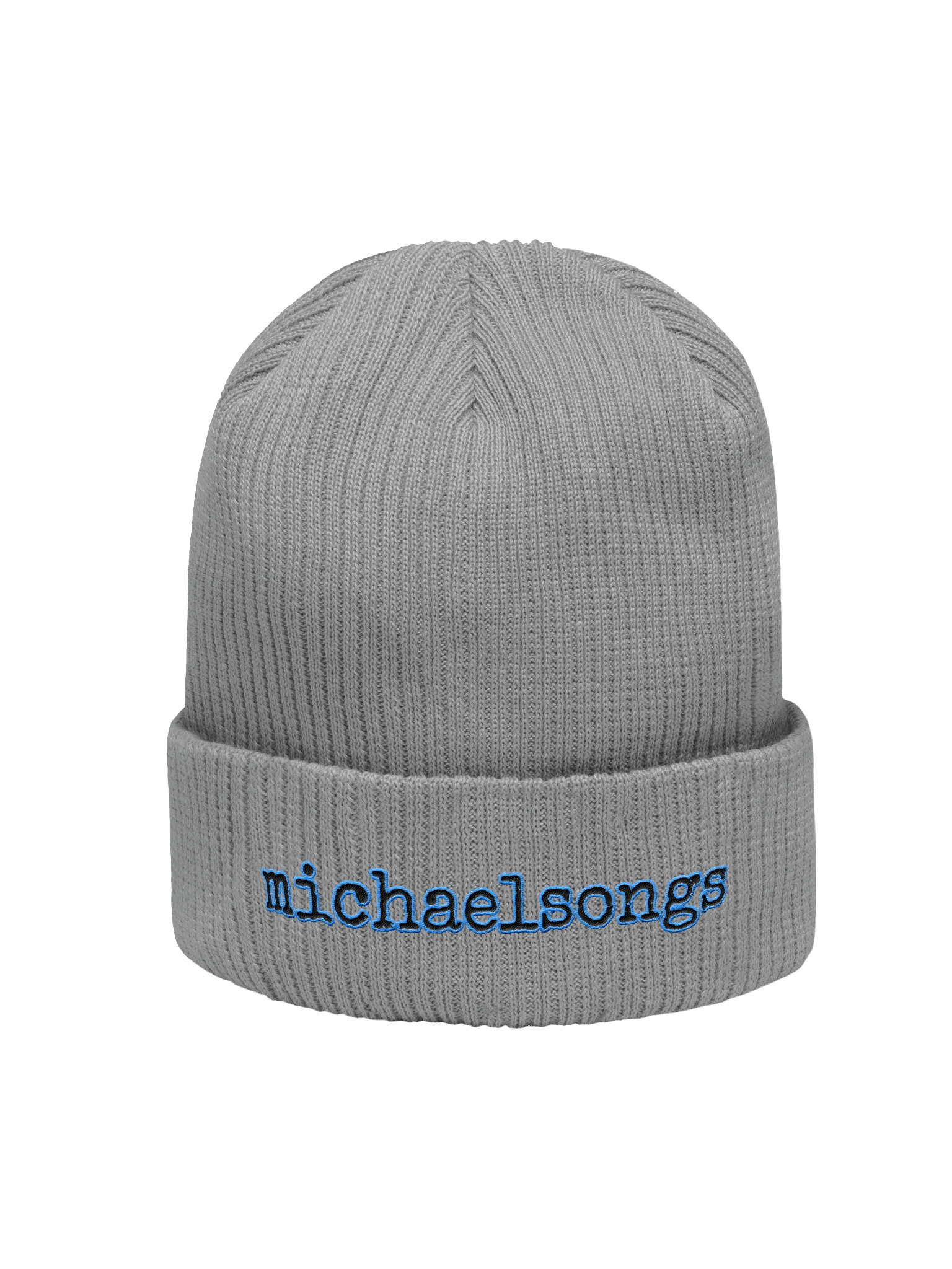 organic ribbed beanie w/embroidered logo product image (2)
