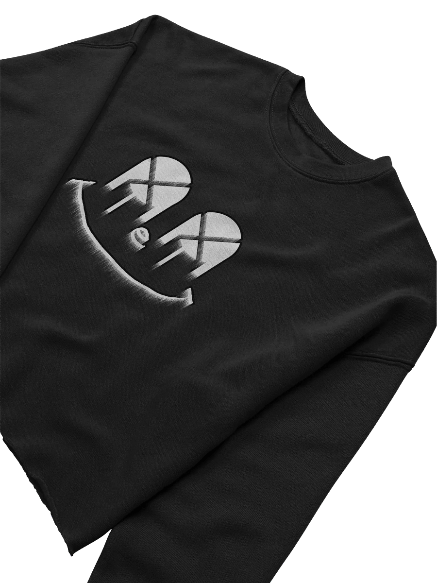 Glitchface Fleece Crop Sweatshirt product image (5)