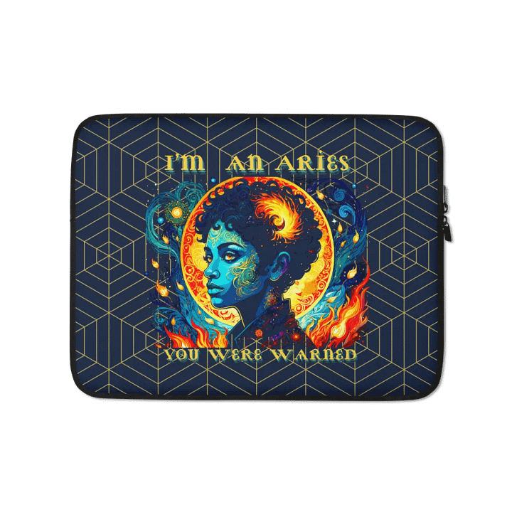 Aries 2025, You Were Warned, Laptop Sleeve product image (1)
