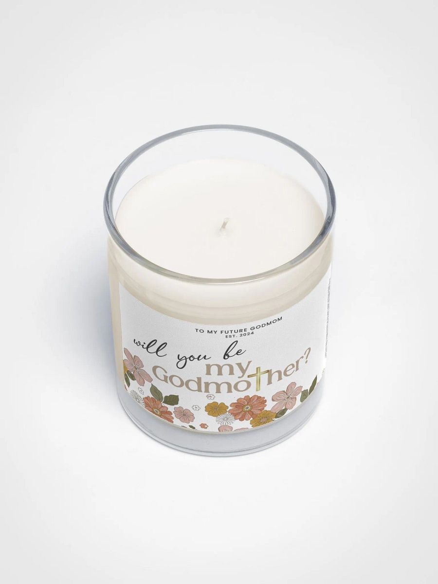 Floral godmother proposal candle product image (4)