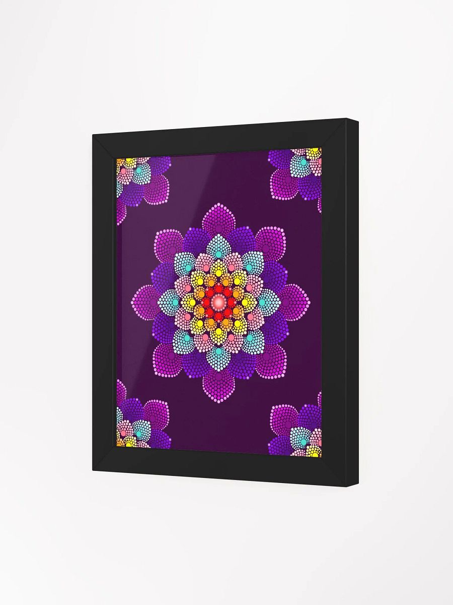 Simple Colorful Dot Mandala Framed High-Quality Matte Poster product image (19)