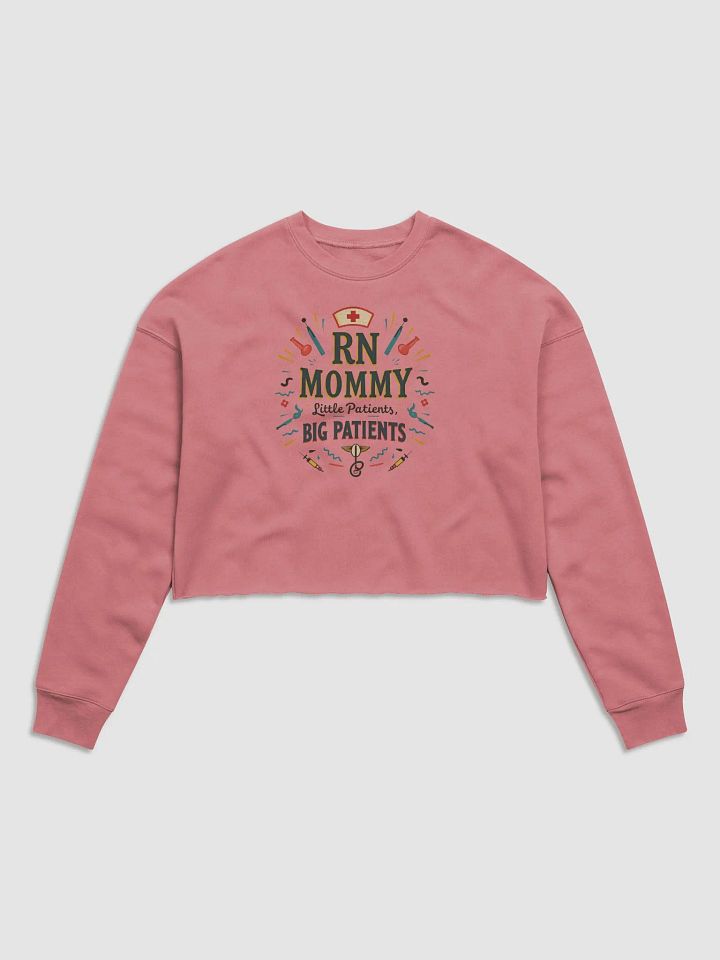 RN Mommy Medical-themed Crop Sweatshirt product image (2)