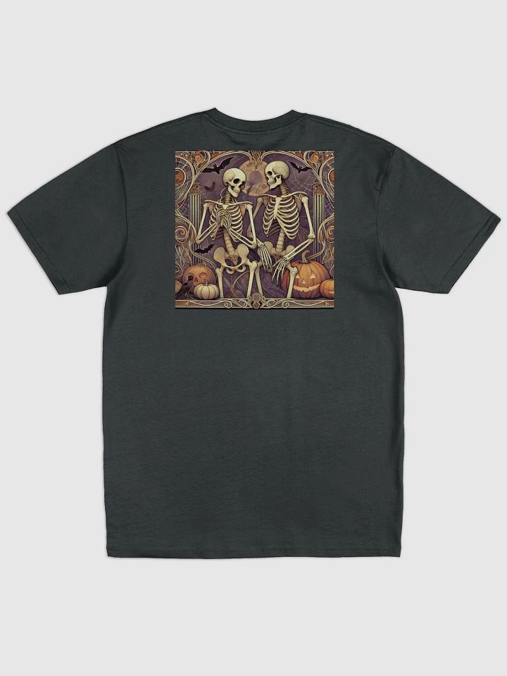 Art Nouveau Skeleton T-Shirt - Elegantly Dark Gothic Design for Everyday Wear product image (2)