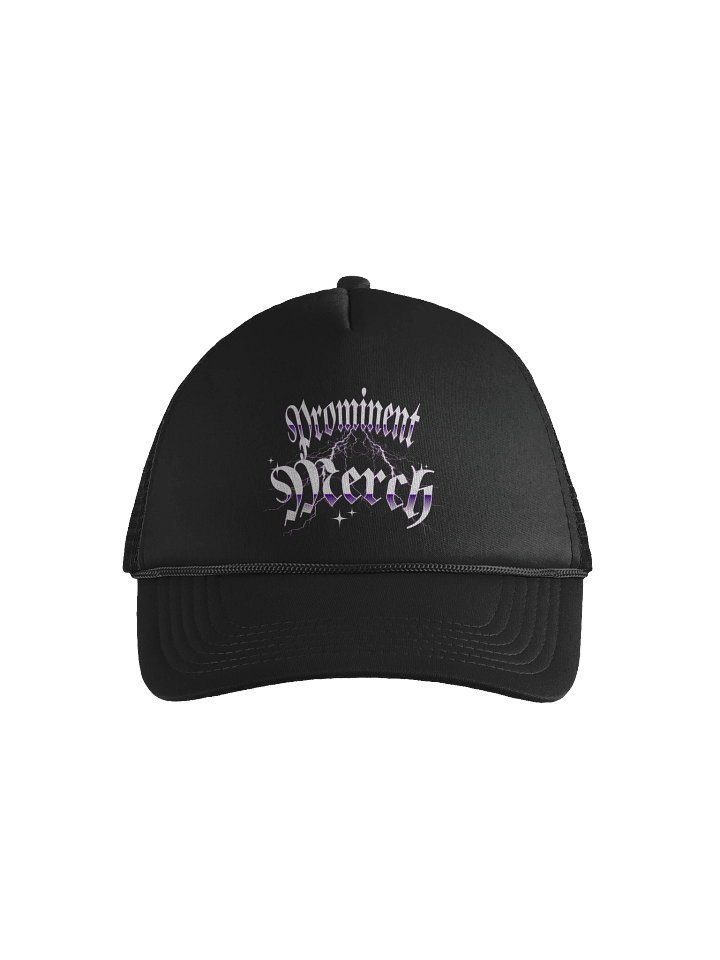 Black Prominent Merch Trucker Hat product image (1)