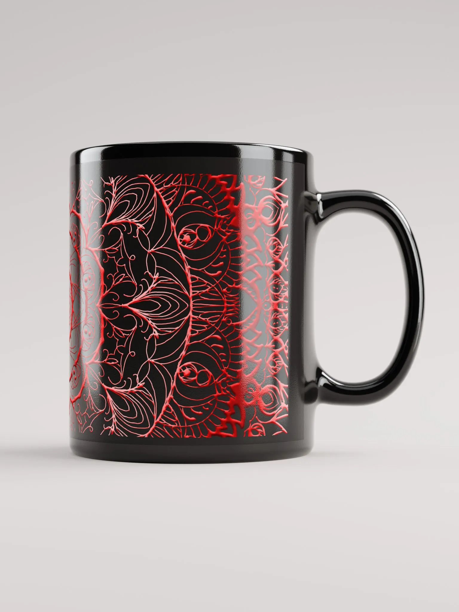 Crimson Mandala Elegance Mug product image (1)